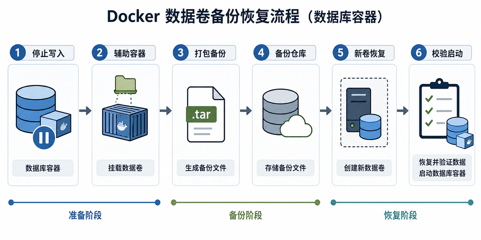 Docker 数据卷备份恢复流程