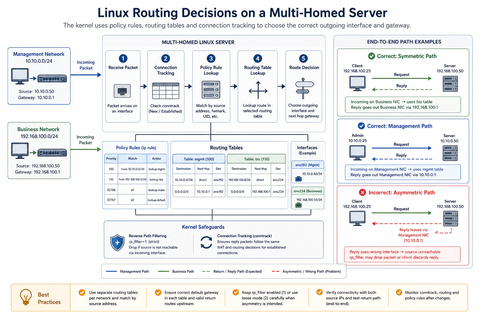 Linux 多网卡策略路由