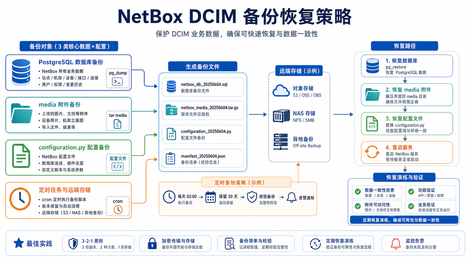 NetBox DCIM 备份恢复策略