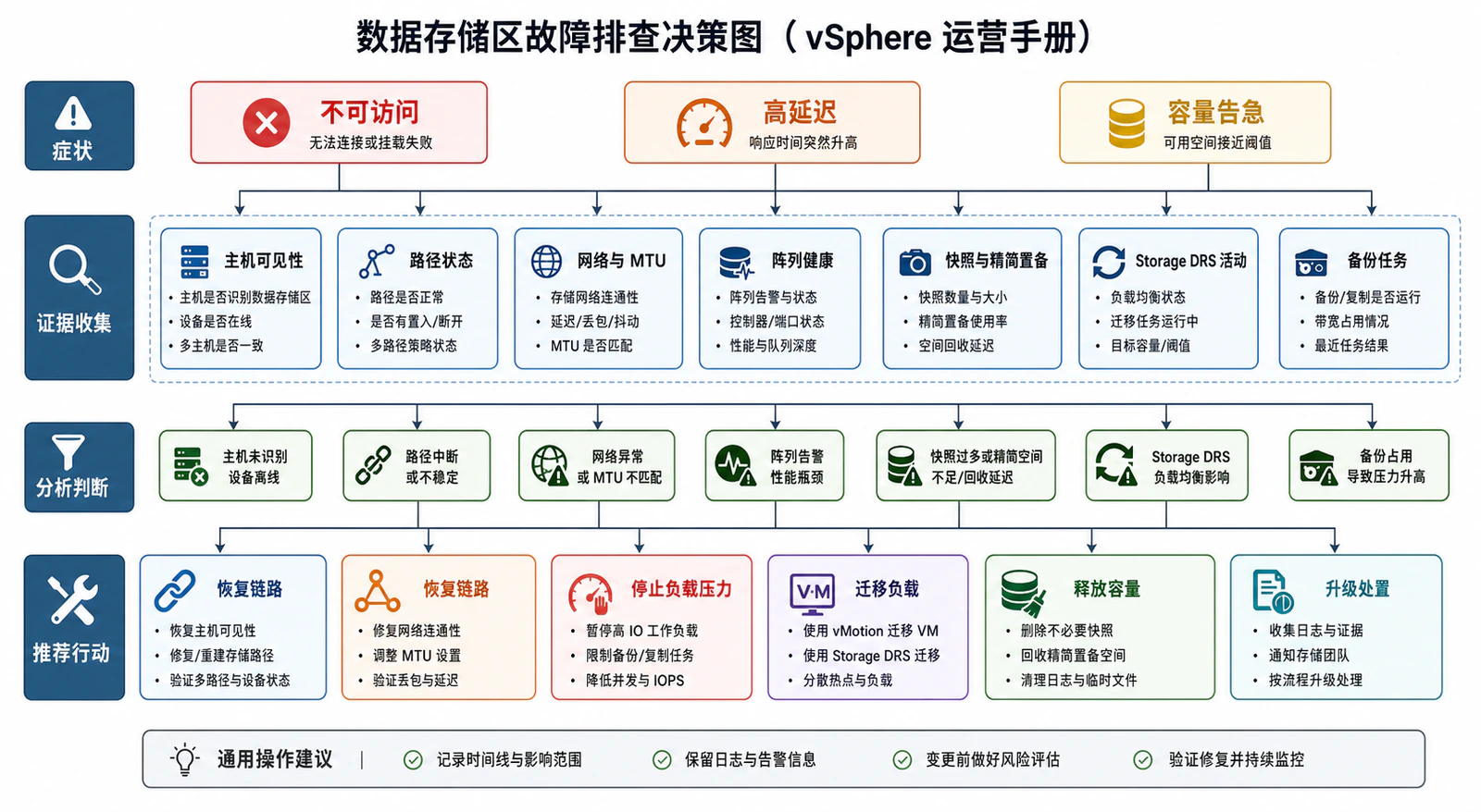数据存储故障排查决策图